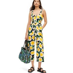 Women's Utility Sleeveless Yellow Poppy Jumpsuit - DVF for Target Small